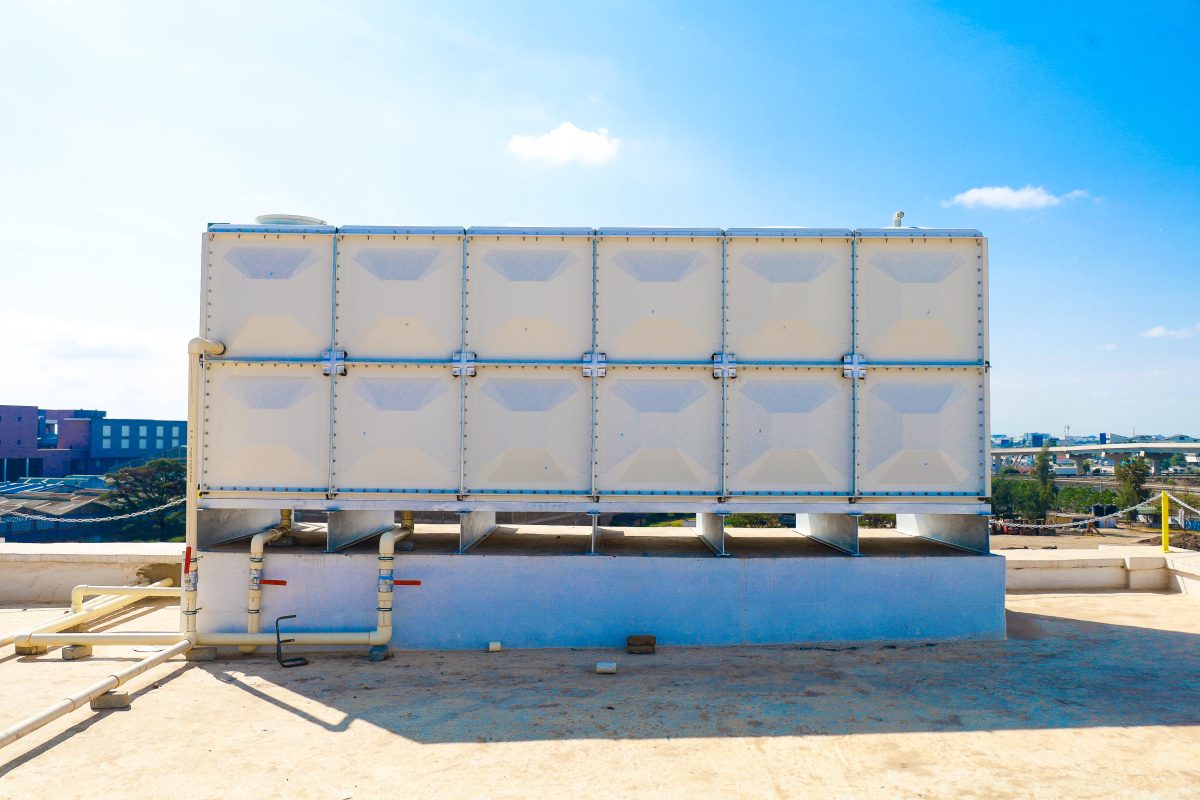 corrosion-resistant GRP water tanks.