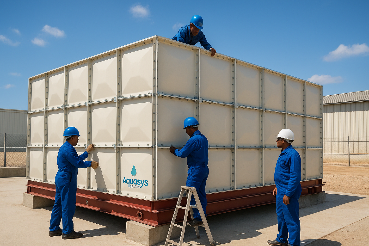 GRP Water Tank Installation in Kenya